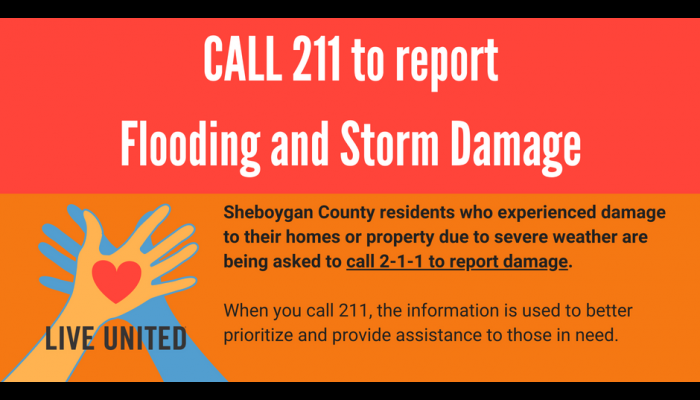 Call 211 to Report Flooding and Storm Damage Header Image